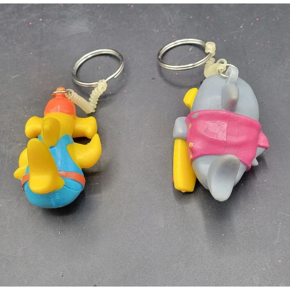 Big Kahuna Fun Shark Keychain Lot 2 Surfboard & Hammerhead Souvenir Key Rings